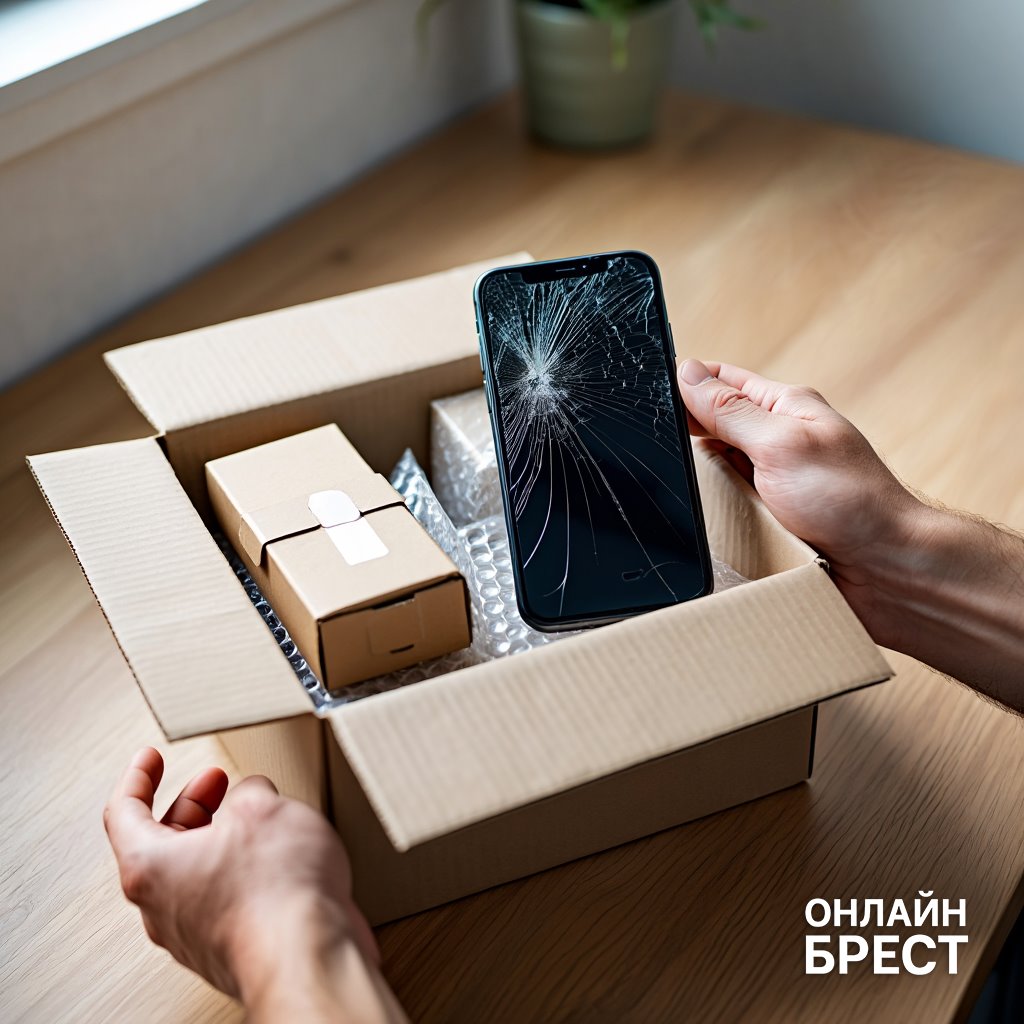 Жителю Брестской области вместо золота прислали разбитый телефон