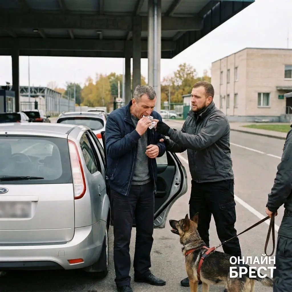 Белорус пытался проглотить сверток с марихуаной — подробности случая на границе