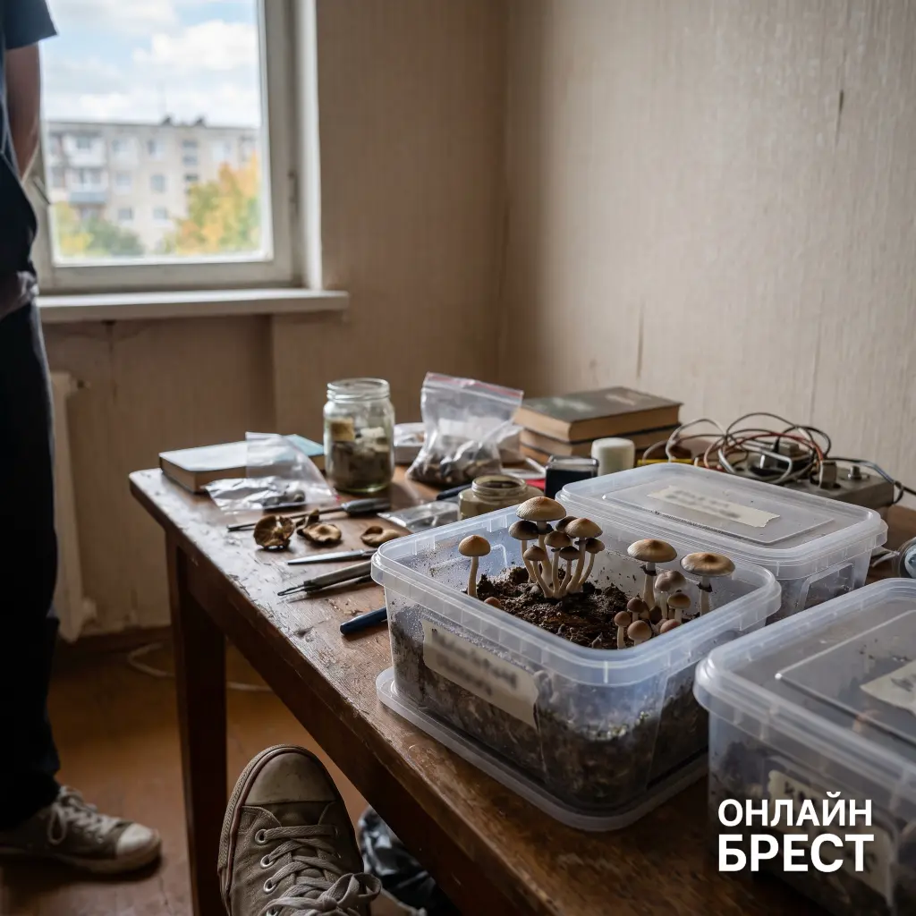 Житель Лунинца выращивал опасные грибы — что нашли при обыске