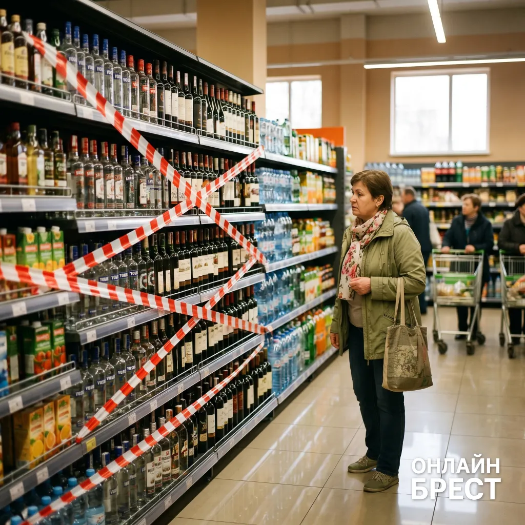 В Брестском районе объявили даты, когда алкоголь нельзя будет купить в магазинах
