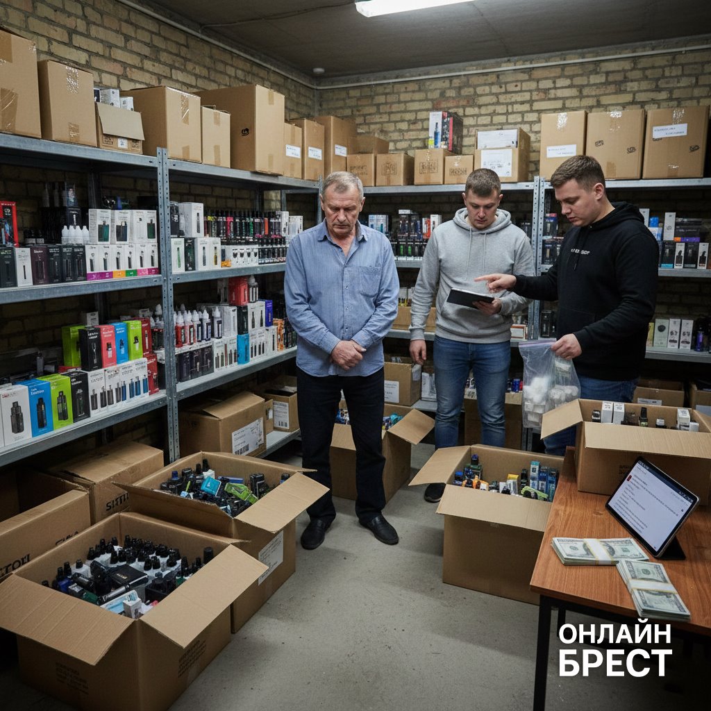 Белорус продавал вейпы через мессенджер, но на встречу с покупателем пришла милиция