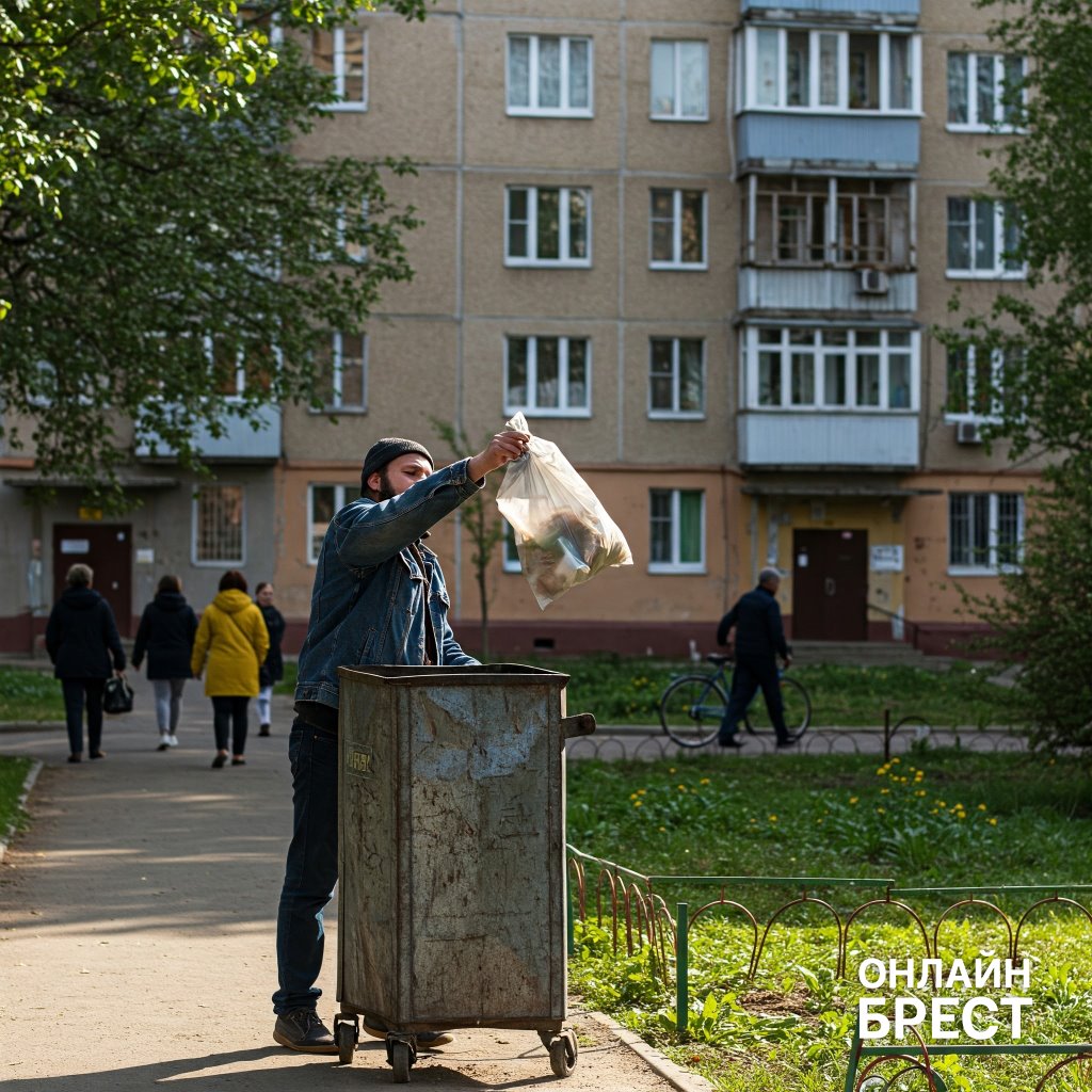 Сколько килограммов мусора производит каждый белорус в год