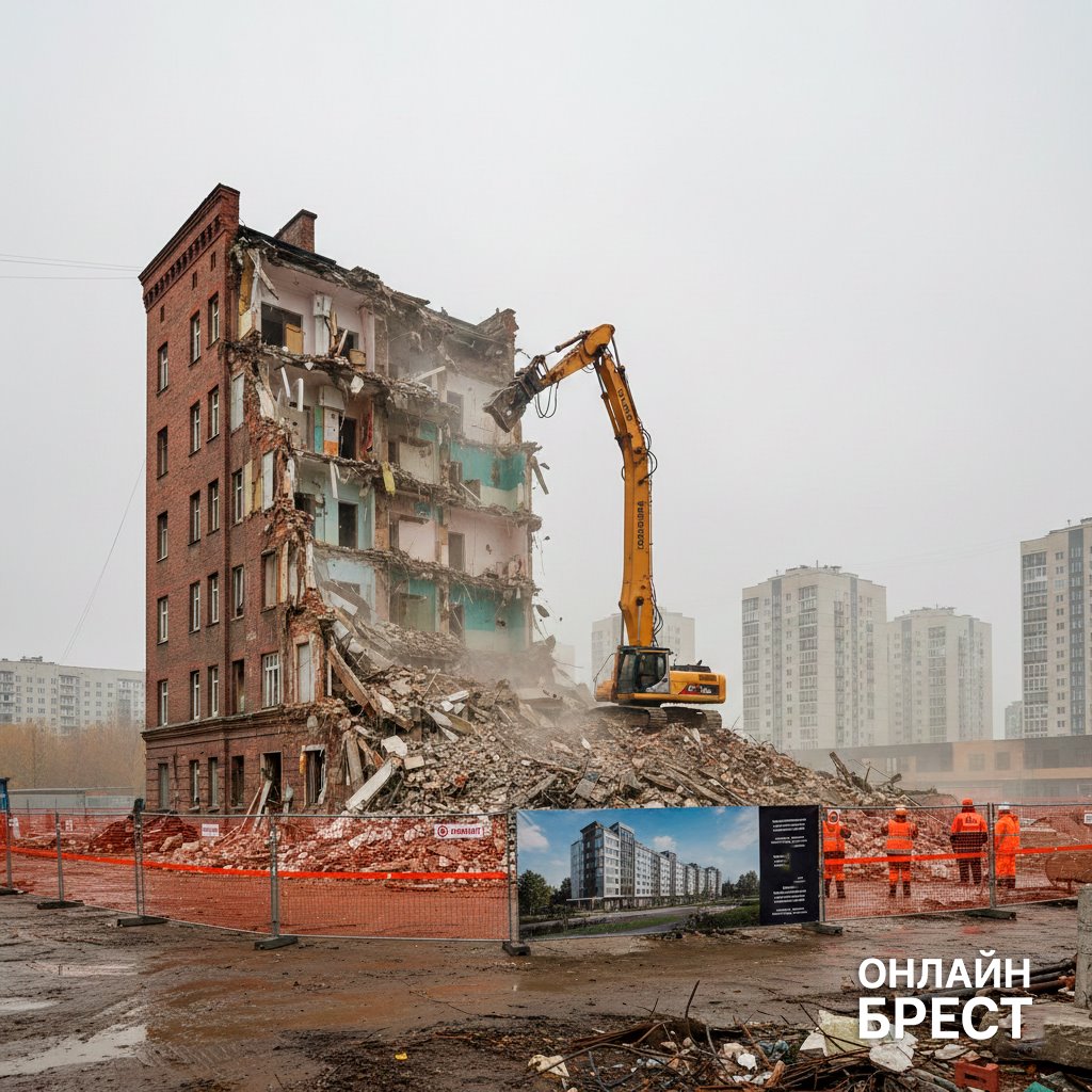 Где в центре Бреста снесут старые дома