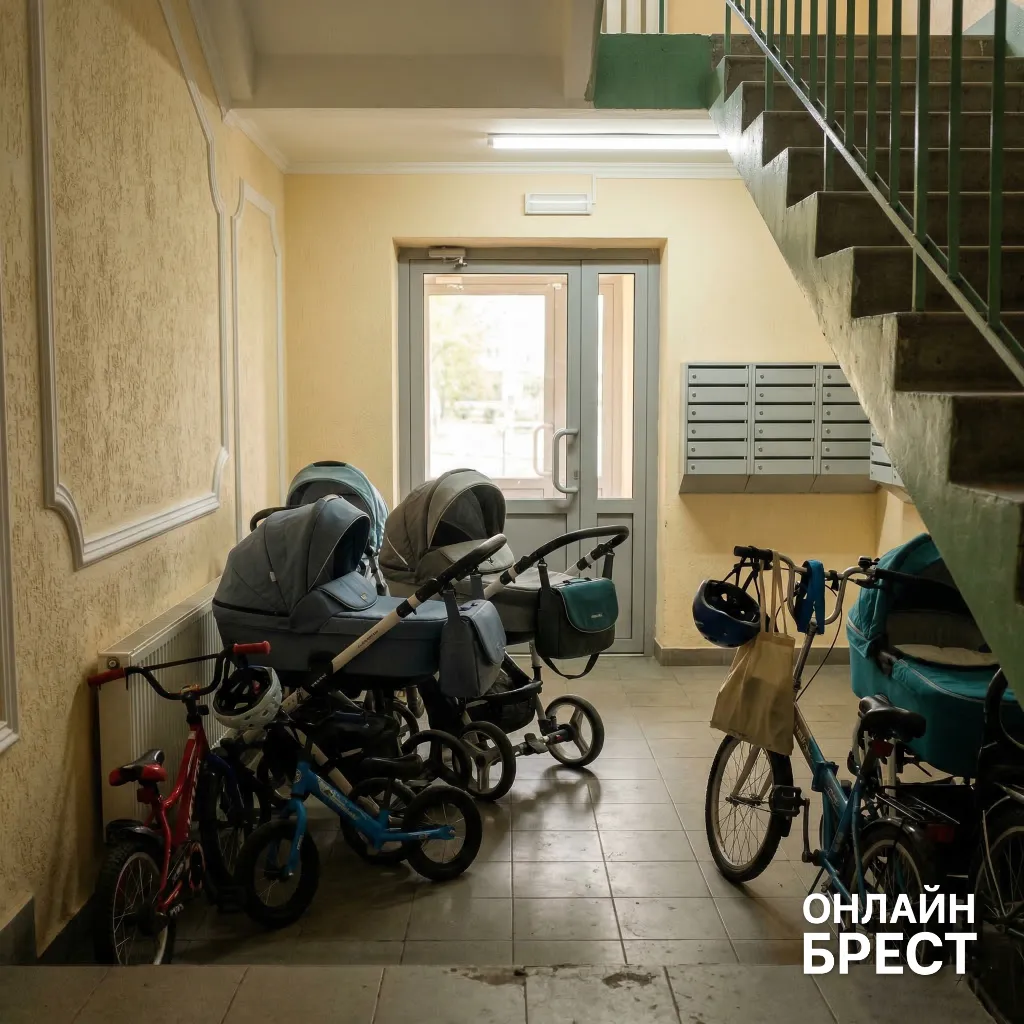 Как могут наказать белорусов, которые хранят коляски и велосипеды в подъездах