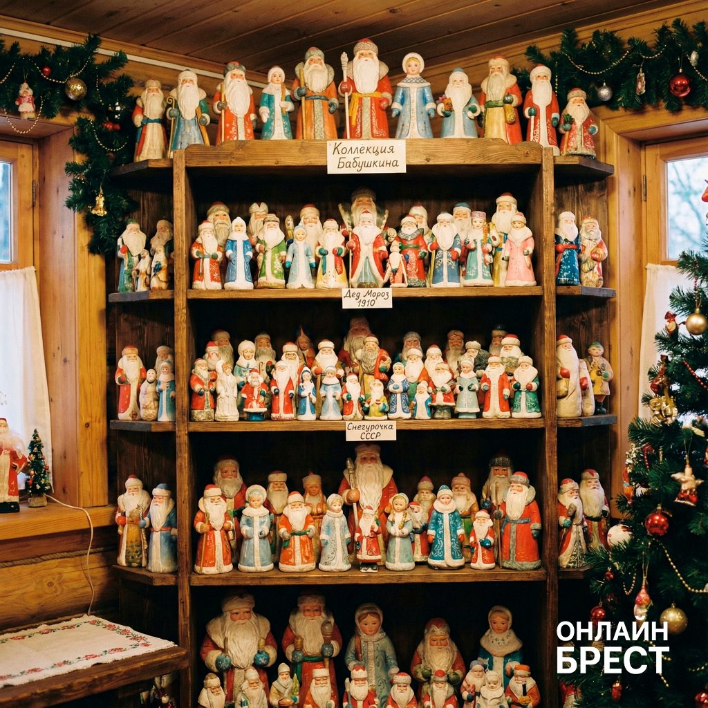 Коллекционные фигурки Дедов Морозов и Снегурочек можно будет увидеть на выставке в Бресте
