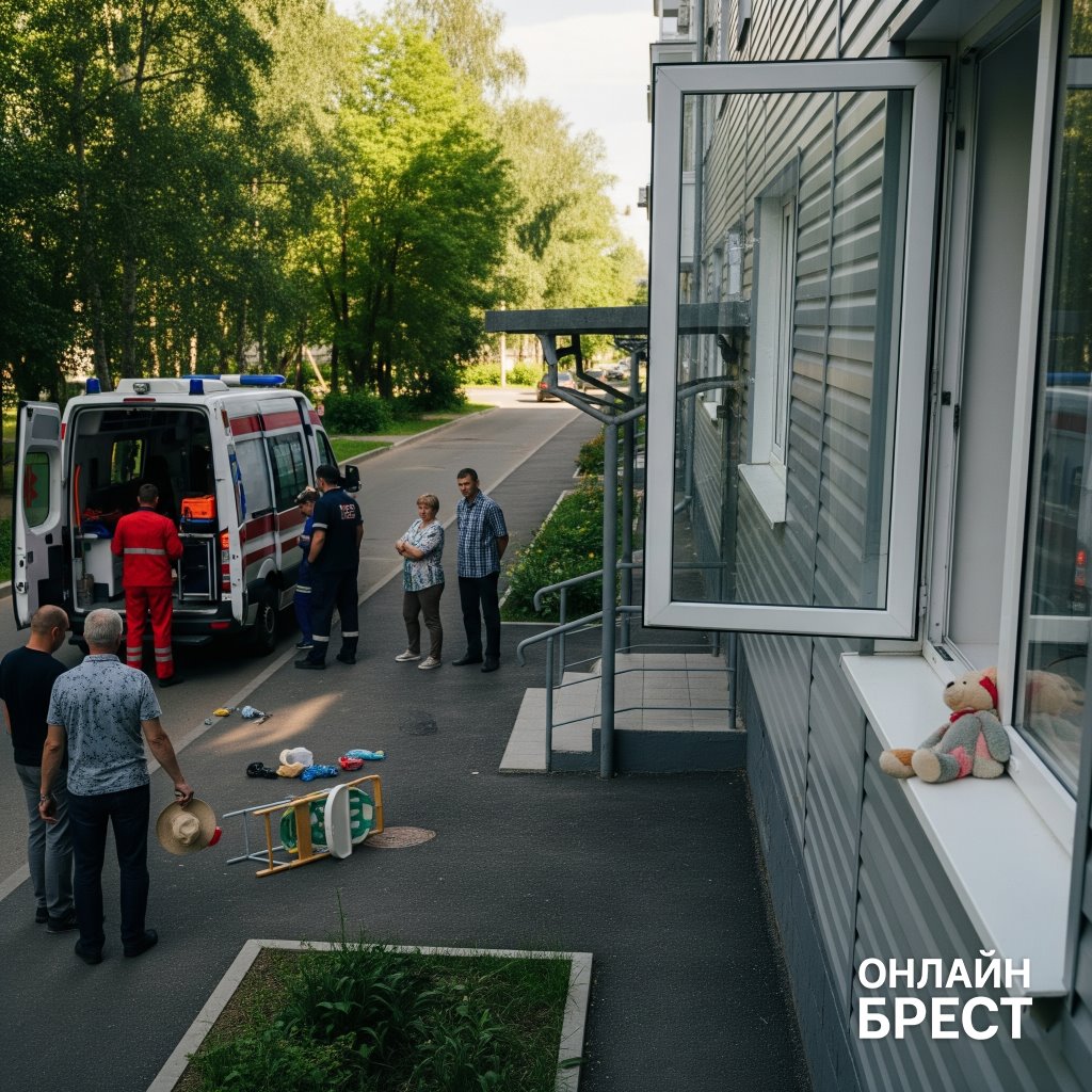 2-летняя девочка выпала из окна, пока мать была в соседней комнате