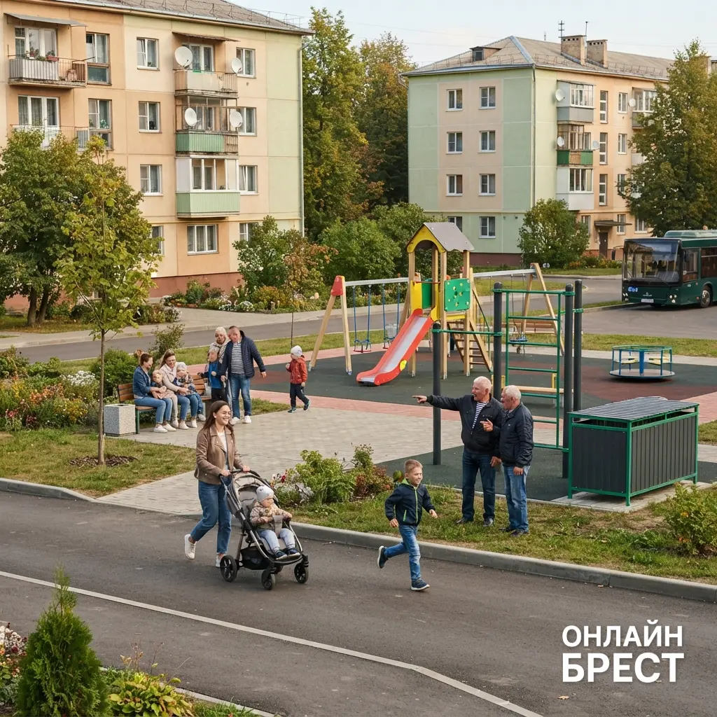 Увидели обновлённый двор у соседей и захотели такой же — как брестчане меняют город