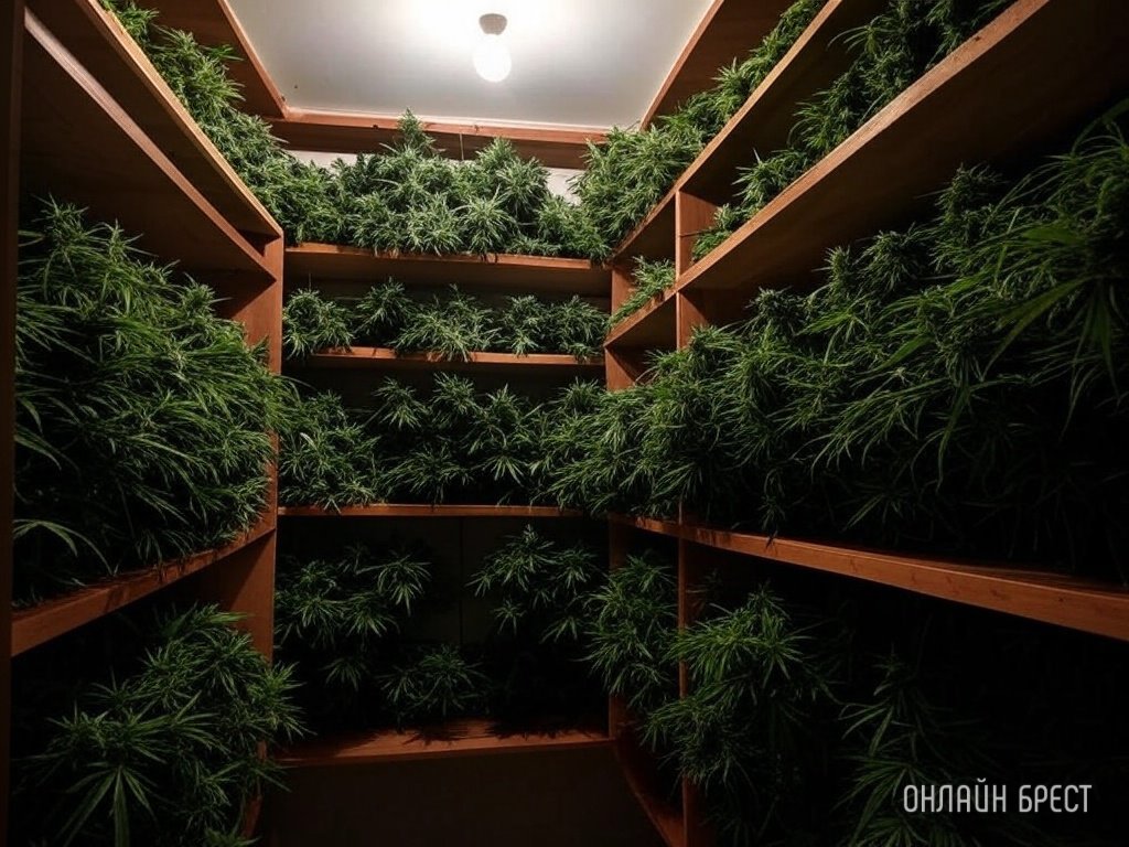 «Огород» в шкафу: житель Брестской области вырастил коноплю «от бессонницы»