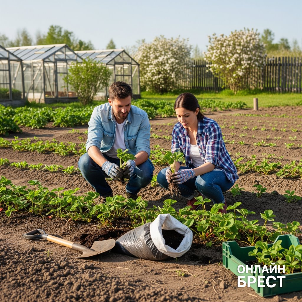 В Брестской области пара вынесла 700 саженцев клубники и спрятала их в лесу