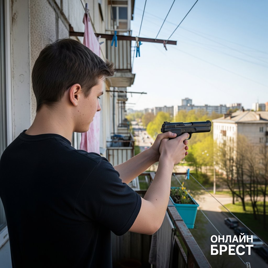 18-летний брестчанин стрелял с балкона из пневматики — чем это обернулось