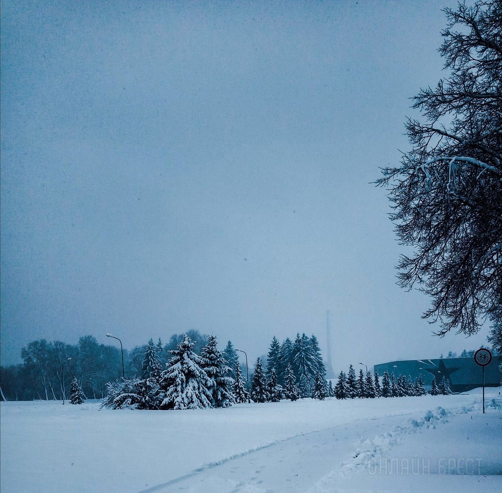 Брестская крепость зимой