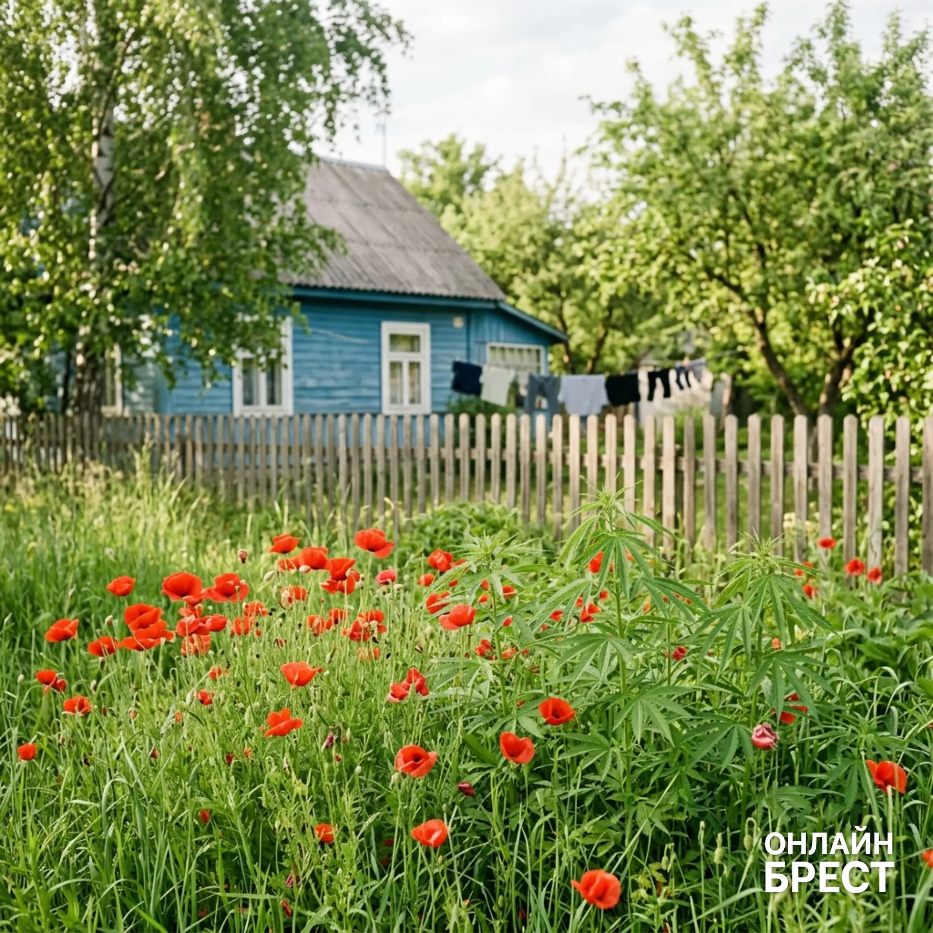 Дикий мак и конопля на огороде: чем это грозит жителям Брестской области