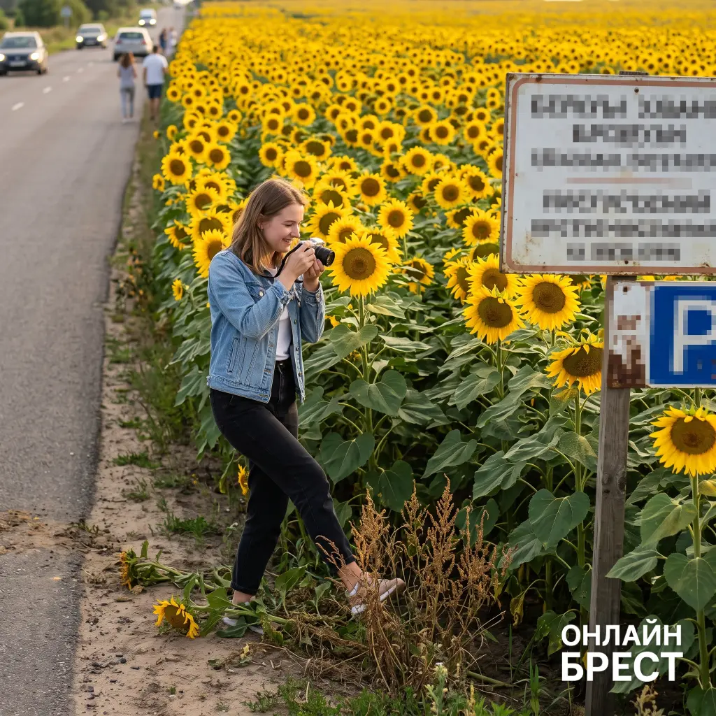Фото среди подсолнухов может обойтись белорусам штрафом до 1350 рублей