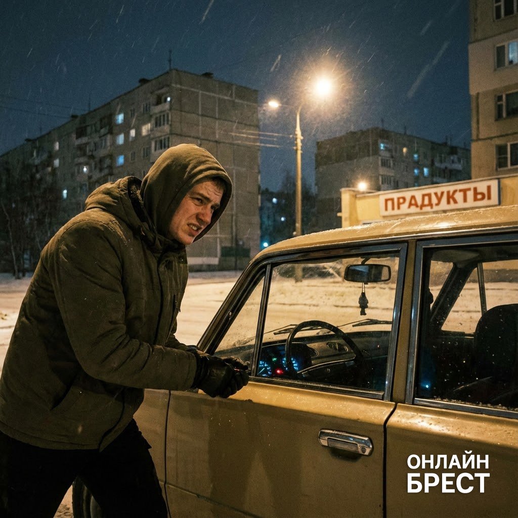 Угнал «Рено», но сломался через пару километров: в Кобрине задержали «невезучего» угонщика