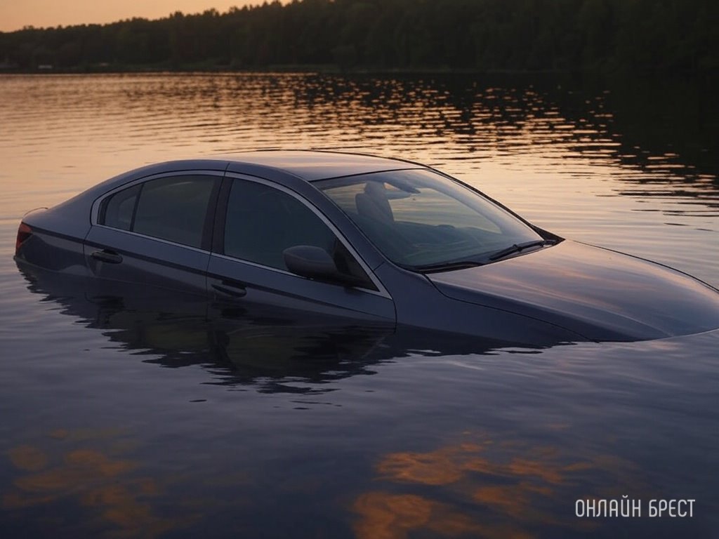 Автомобиль затонул в Брестской области: спасатели извлекли тело девушки