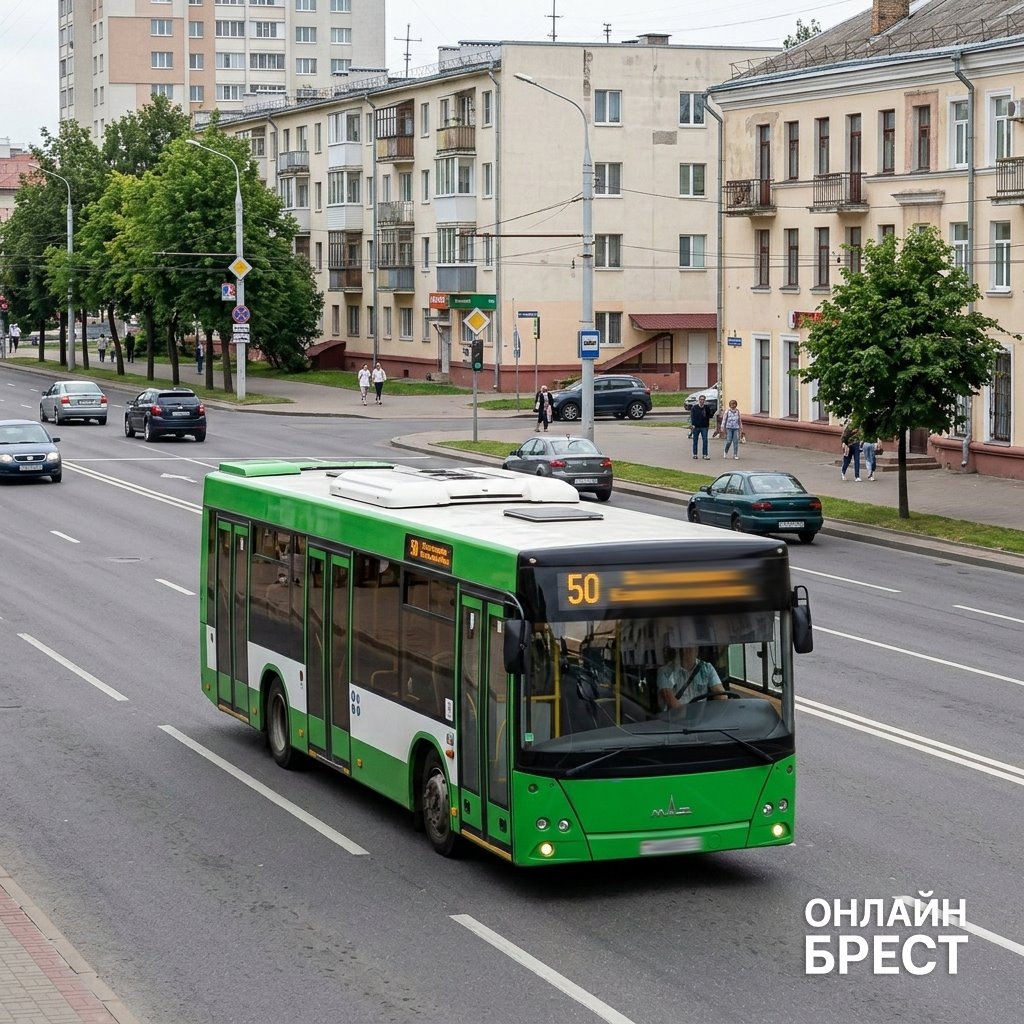 С 7 апреля в Бресте возобновляет работу автобусный маршрут № 50