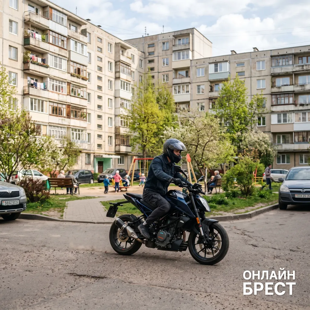 Мотоциклист ревёт двигателем во дворе — адвокат объяснила, можно ли его за это наказать