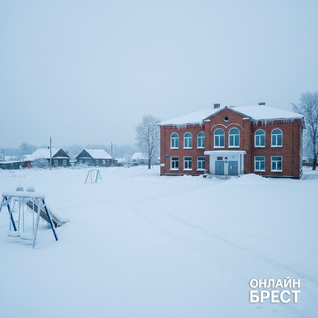 В Пружанском районе из-за мороза приостановили учебные занятия в школах