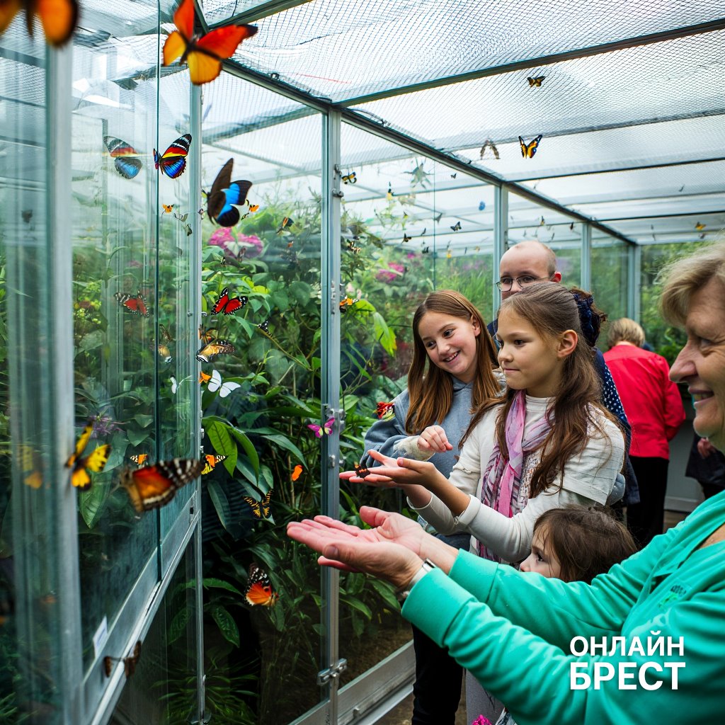 Выставка живых бабочек проходит в Выставочном зале на Советской в Бресте