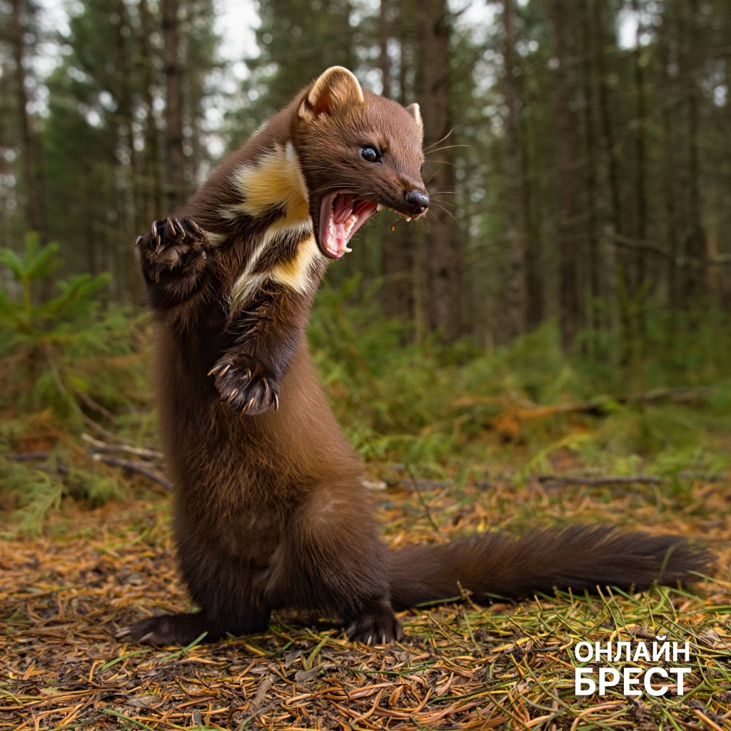 В Жабинке на подростка на улице напала бешеная куница