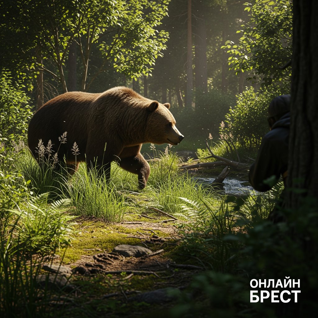 Медведя заметили вблизи одной из деревень Кобринского района