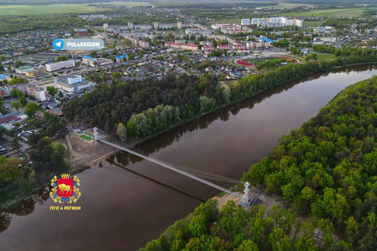 Самый длинный подвесной мост Беларуси открыт после масштабной реконструкции