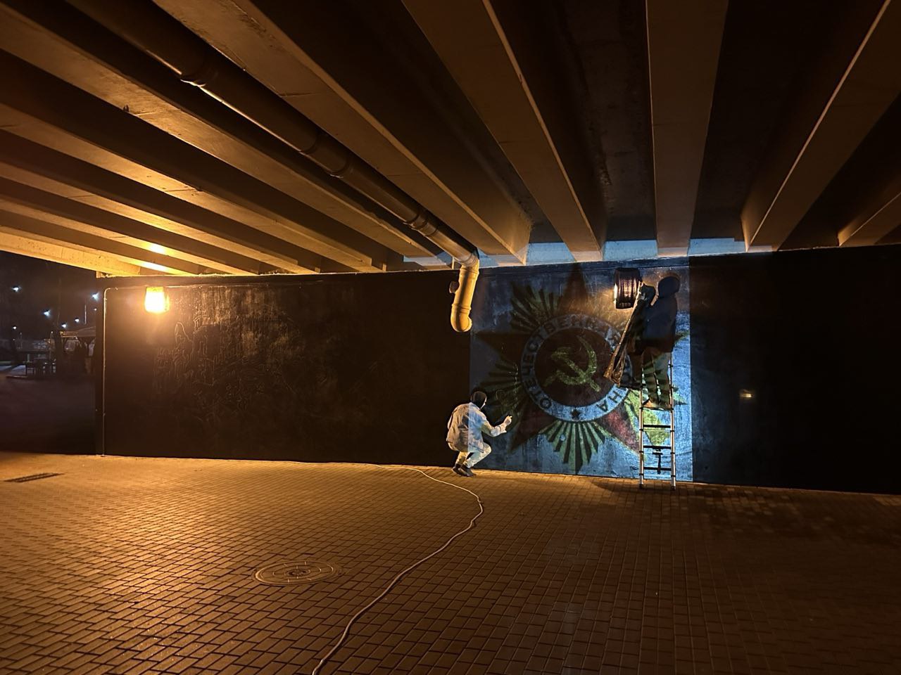 Тоннель под Берестейским мостом преображается