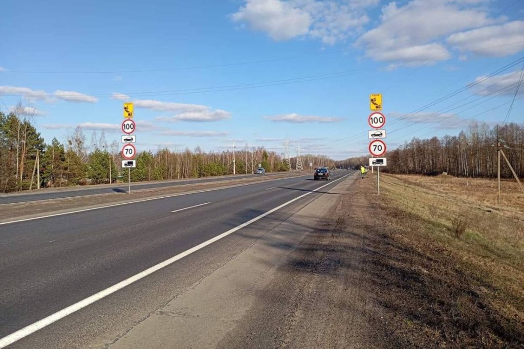 В Беларуси еще на одной трассе появился участок средней скорости