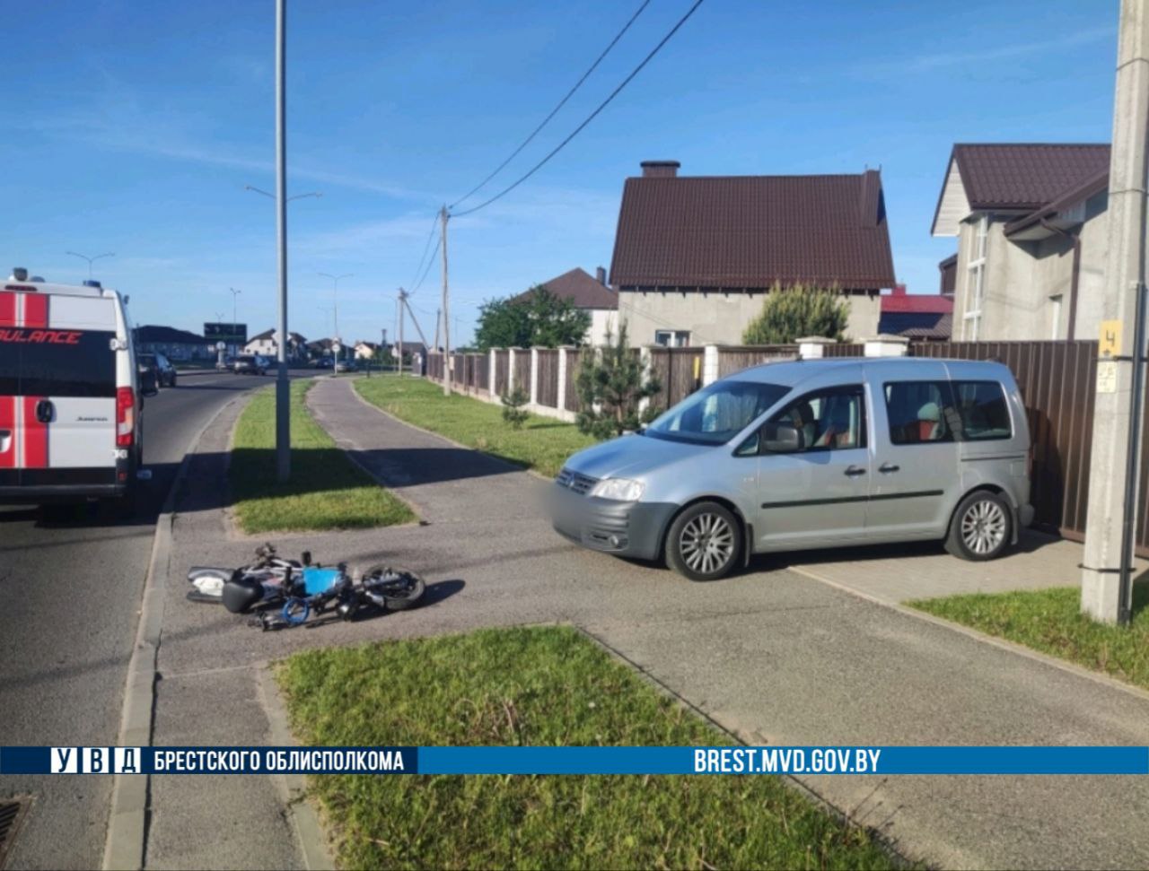 В Барановичах Volkswagen сбил велосипедиста — мужчина госпитализирован