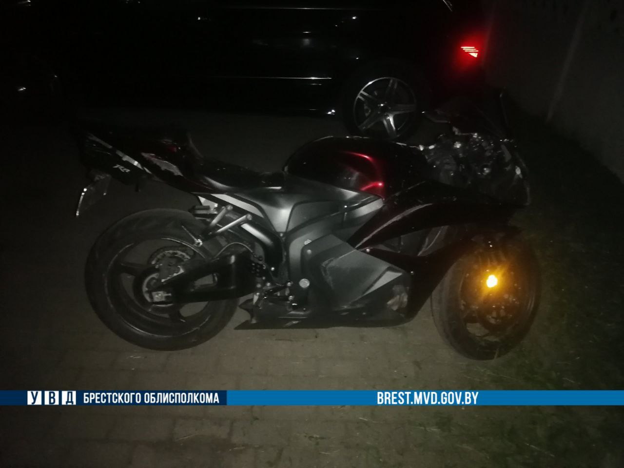В Бресте мотоциклист попал в ДТП