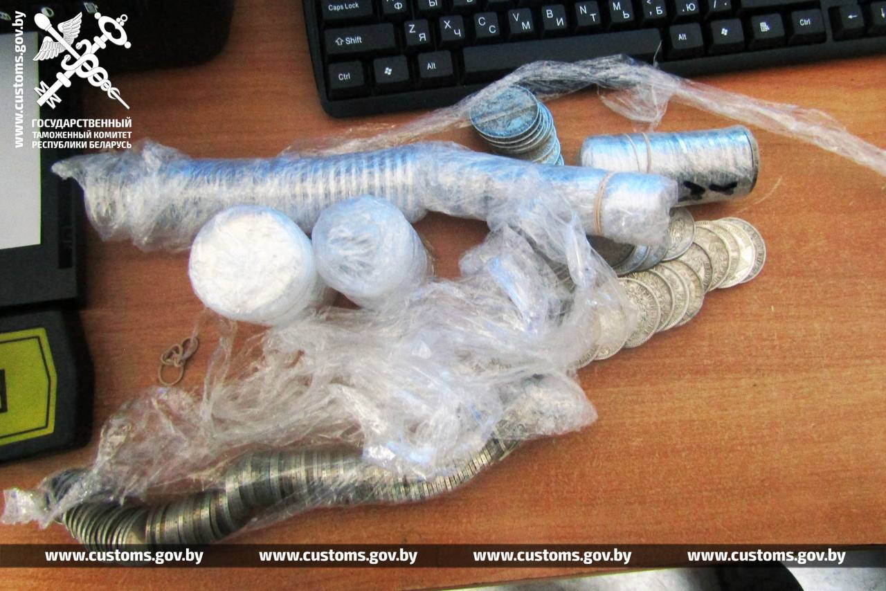 Почти 300 серебряных монет спрятала ехавшая из Польши через пункт пропуска «Брест»