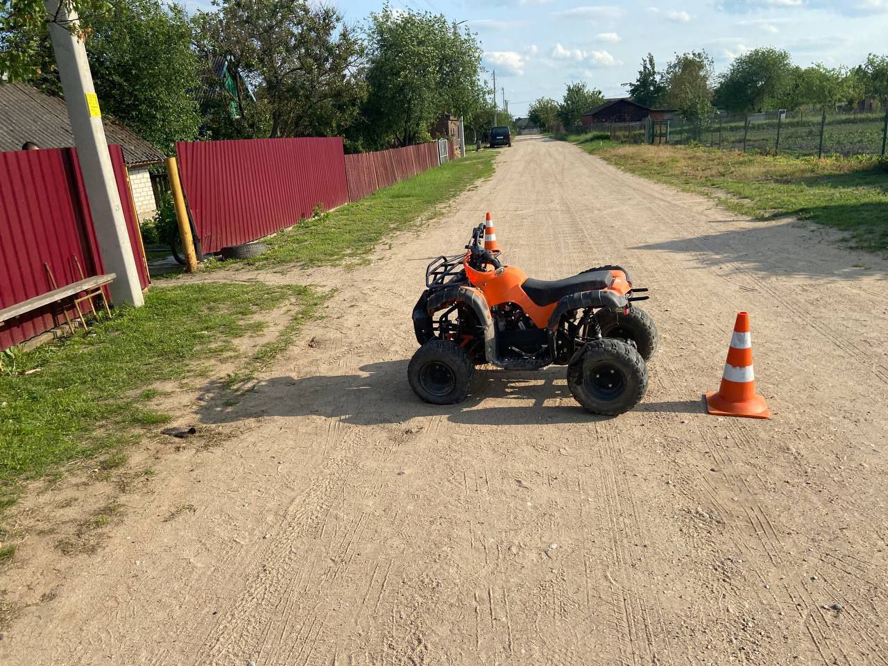 В Жабинке двое 9-летних детей попали в ДТП на квадроцикле