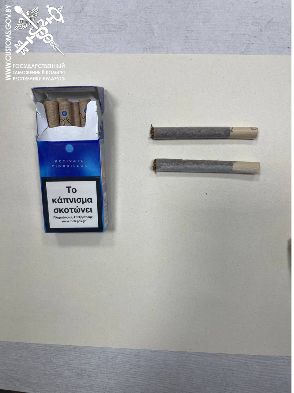 Белорус пытался ввезти из Литвы две самодельные сигареты с марихуаной