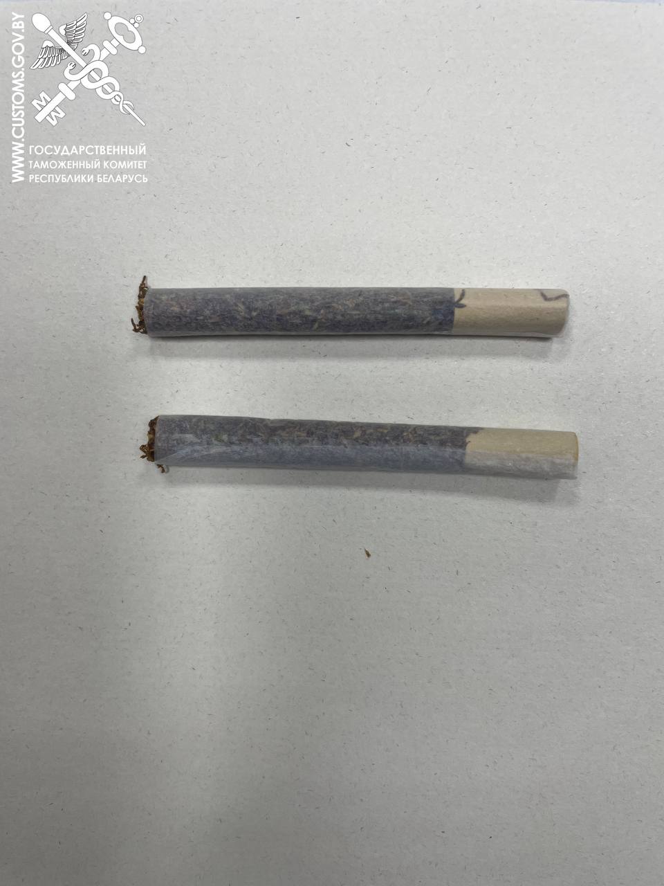 Белорус пытался ввезти из Литвы две самодельные сигареты с марихуаной