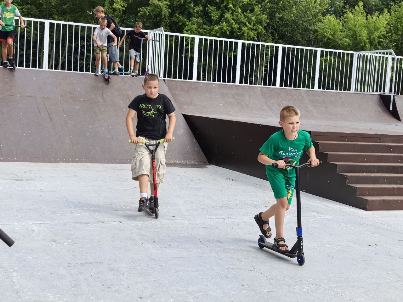 В Кобрине состоялось долгожданное открытие скейт-площадки