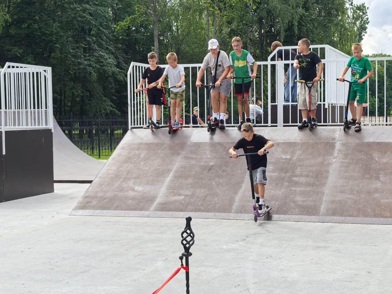 В Кобрине состоялось долгожданное открытие скейт-площадки