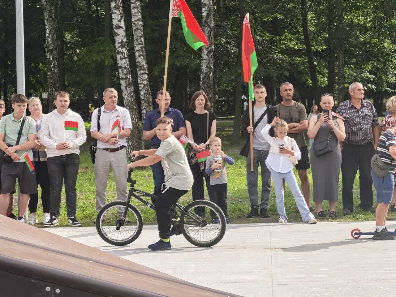 В Кобрине состоялось долгожданное открытие скейт-площадки