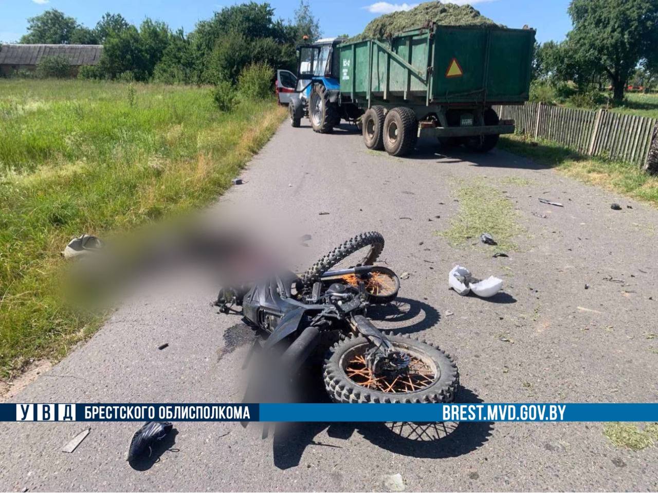 В Каменецком районе погиб мотоциклист — подробности ДТП