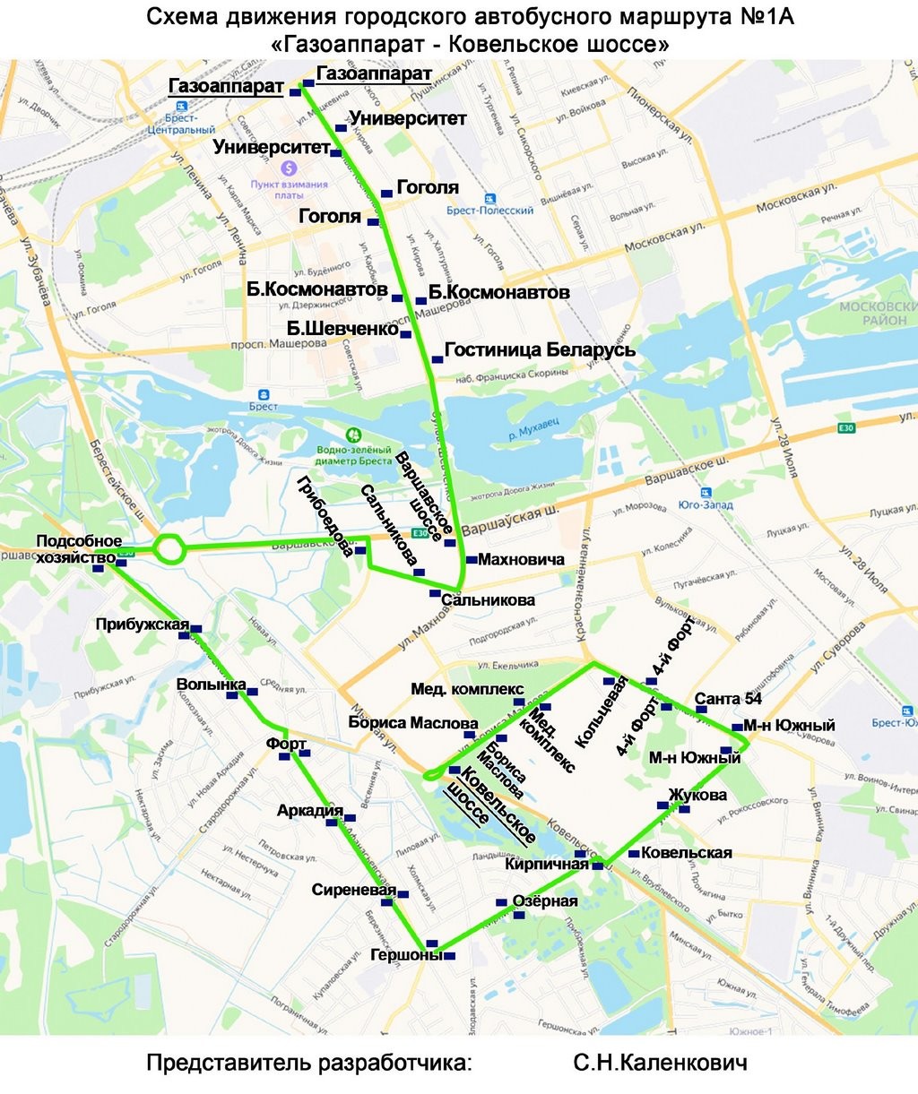 В Бресте продлевают автобусный маршрут №1А. Какие изменения в расписании