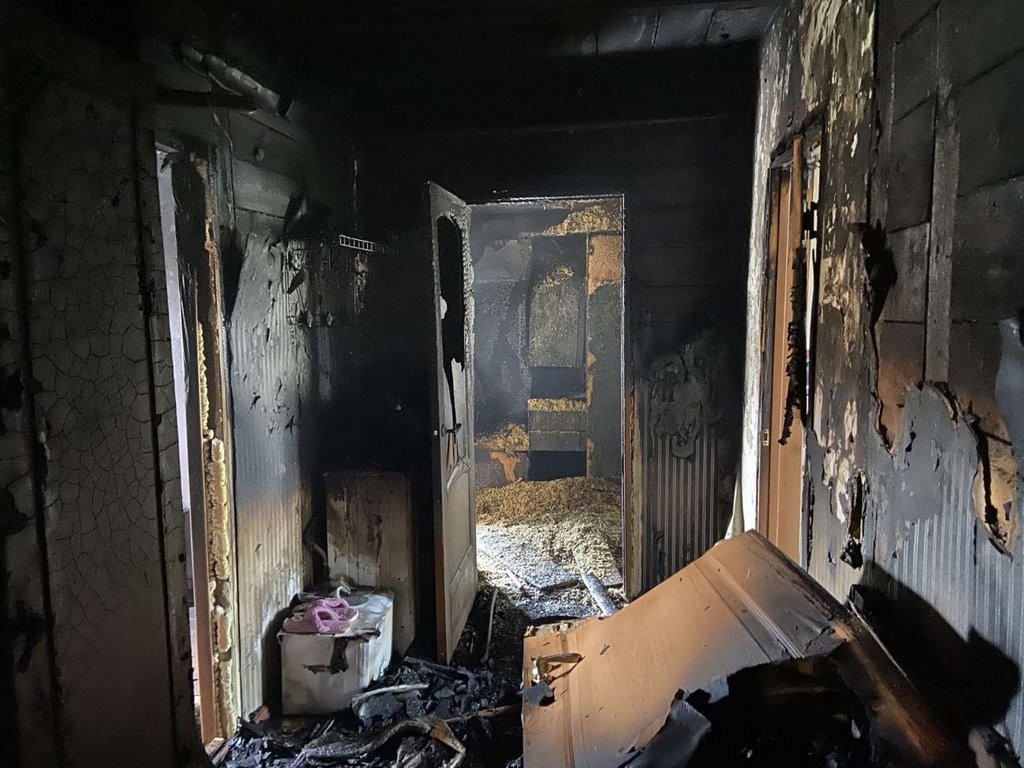 Горел жилой дом в деревне Михновичи (Брестская область)