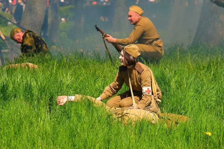 Эпизод «Здитовской обороны» показали реконструкторы в Березе