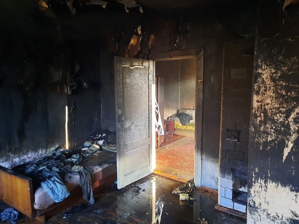 На пожарах в Пружанах и Кобрине получили ожоги двое мужчин