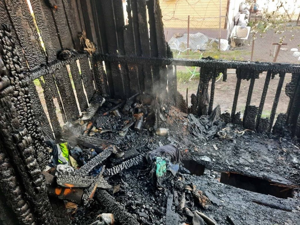 На пожарах в Пружанах и Кобрине получили ожоги двое мужчин