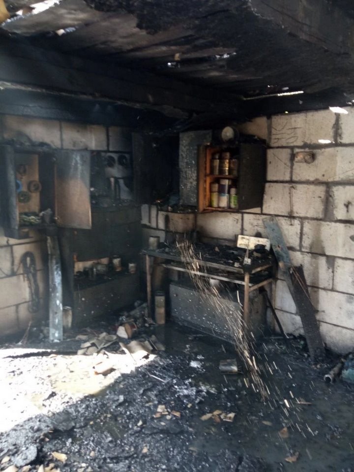 В деревне Бараны Ивацевичского района горел гараж