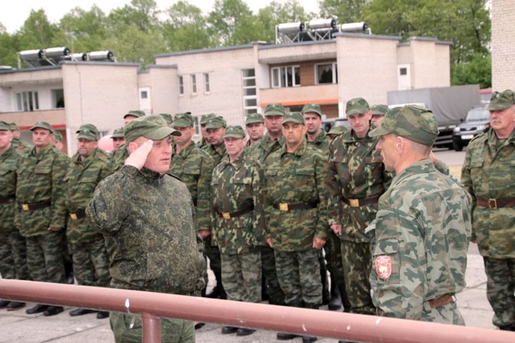 Присяга территориальных войск Кобринского района в лагере «Волна»