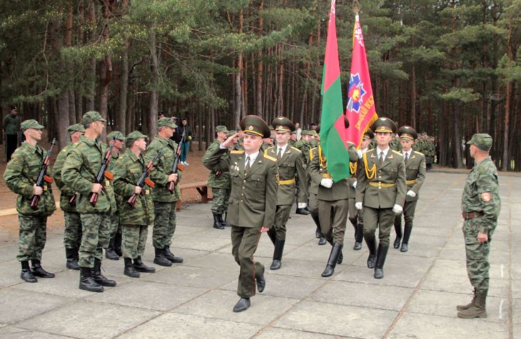 Присяга территориальных войск Кобринского района в лагере «Волна»