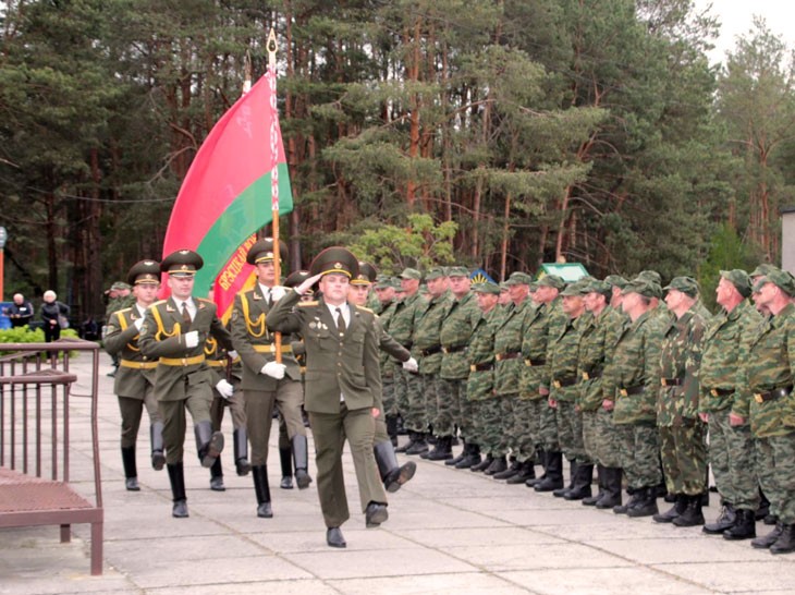 Присяга территориальных войск Кобринского района в лагере «Волна»