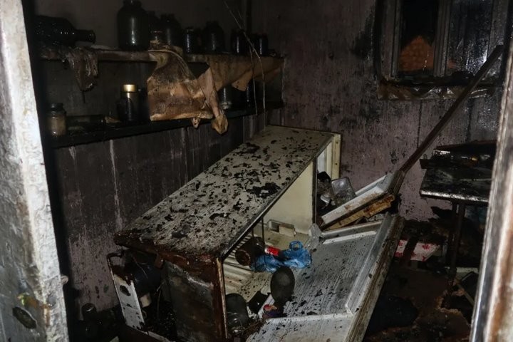 В Брестской области в Спорово горел дом