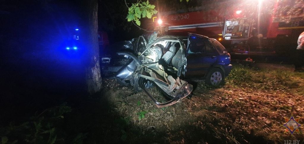 ДТП в Брестской области: работниками МЧС спасли водителя легковушки
