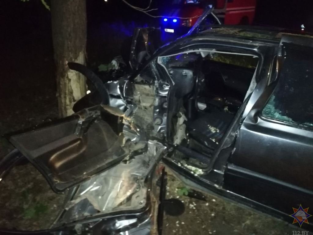 ДТП в Брестской области: работниками МЧС спасли водителя легковушки